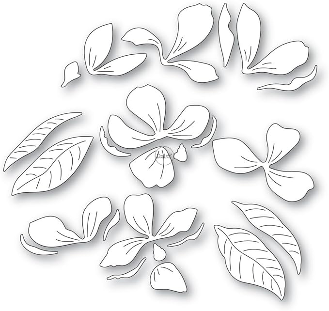 DzIxY Patchwork Peony Flowers and Leaves Metal Cutting Dies for Card Making Kit Embossing Paper Die Cuts Set Scrapbook Stencils Supplies Machine Templates