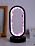 Runyangshi Crystal Lamp Amethyst Raw Stone Ellipse Night Lamp Natural Healing Crystal Night Light Table Lamp Base USB Port 3 Colours Mode for Bedroom Bedside Lamp Office Home Decor Gift - Image 7
