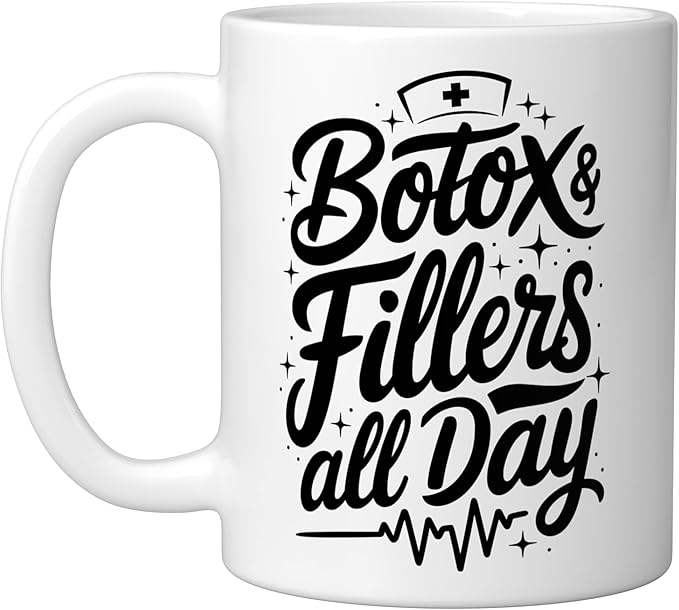 Botox Nurse Injector Design for Aesthetic Cosmetic Nursing Ceramic Mug, White
