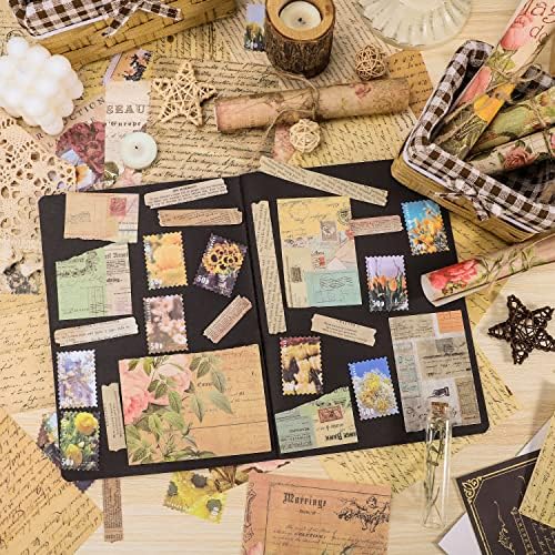 GNILLKO 300 PCS Vintage Scrapbook Supplies Kit - Image 5