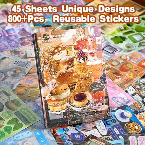 800PCS+ Japanese Sticker Book Heisei Retro Cute Korean Stickers - Image 6
