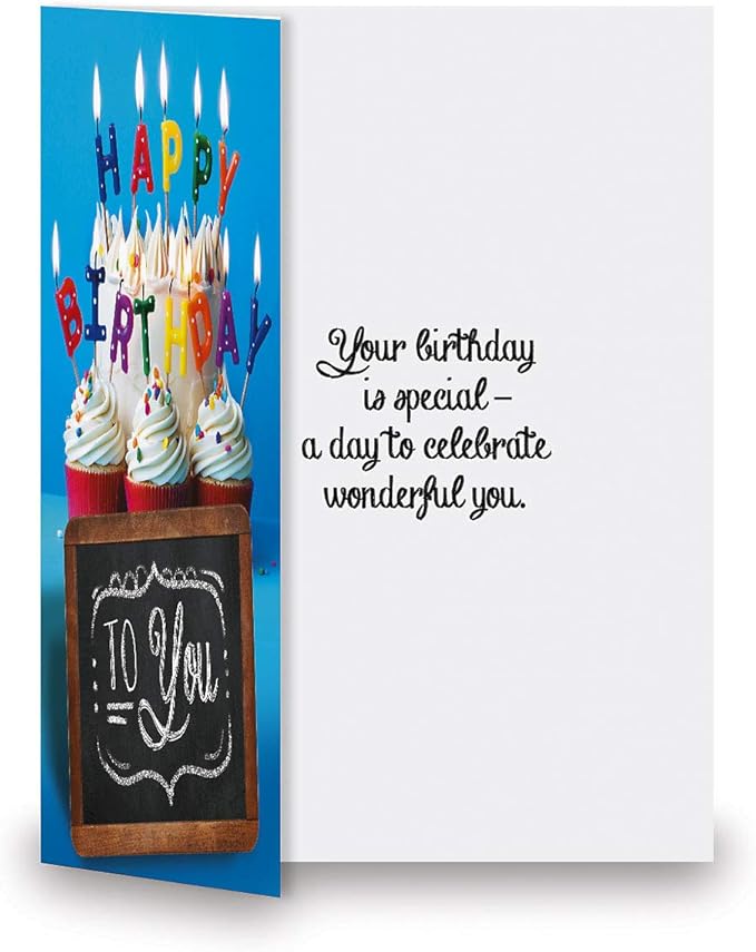 Current Bright Blackboard Birthday Greeting Card Value Pack – Set of 18 (9 Designs), Large 5 x 7 inches, Envelopes Included