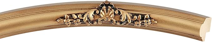 OVALCREST Round Beveled Wall Mirror for Home Decor - Contessa Style - Desert Gold - 20x20 Outside Dimensions