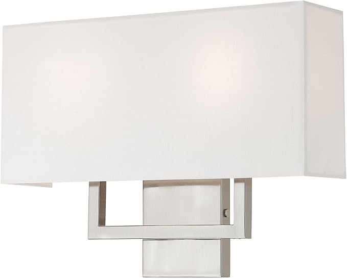 Livex Lighting 50991-91 Pierson Brushed Nickel 2 Light Ada Wall Sconce
