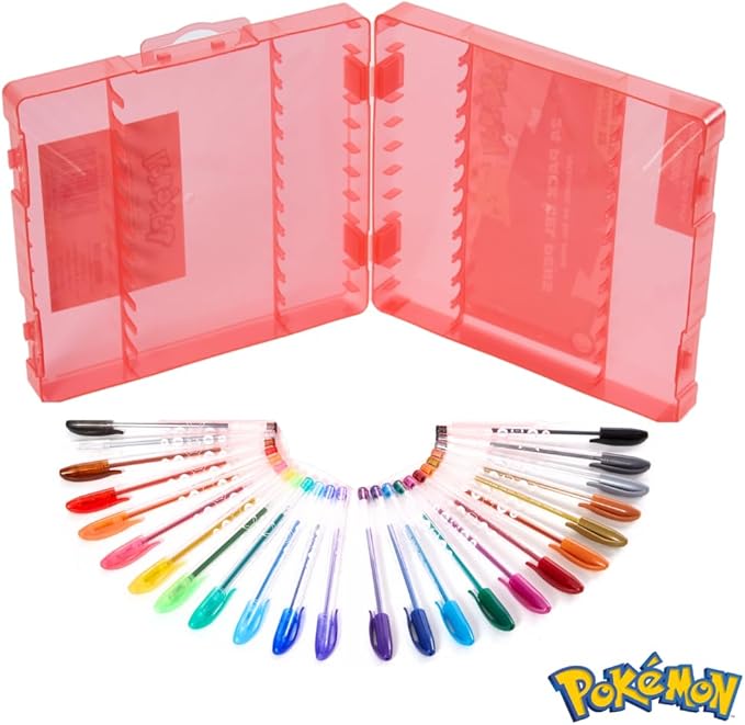Innovative Designs Pokemon Gel Pens Set for Kids, 24 Pack with Glitter Gel Pens, Cute Pens for Girls and Boys