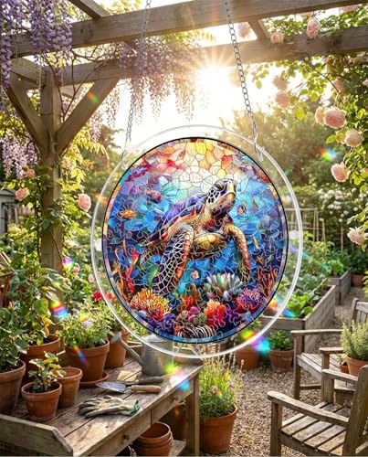 Acrylic Jigsaw Puzzle Suncatcher - Ocean Turtle - Image 4