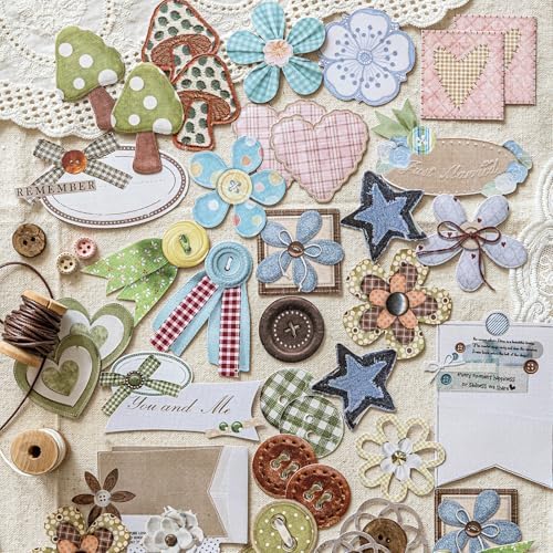 300Pcs Vintage Aesthetic Stickers for Scrapbooking, 6 Themes Cute Linen Textured Scrapbook Stickers for Adults, Junk Journal Supplies, Journaling,Card Making, Notebook, DIY - Image 5