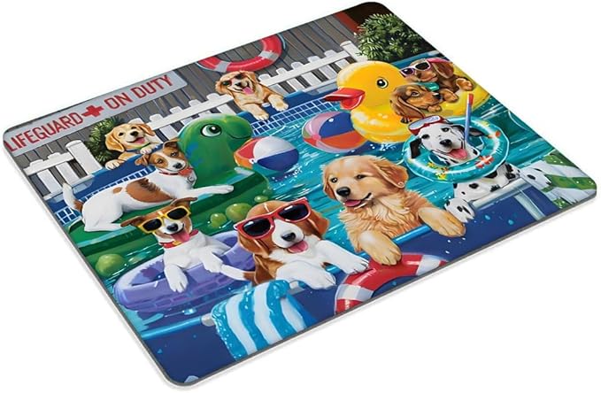 Square Mouse Pad Cute Dog,Gaming Mouse Pads for Desk,Soft Computer Waterproof Non-Slip Mouse Mat