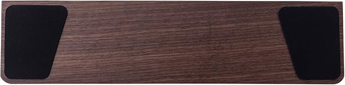GK GAMAKAY Wooden Wrist Rest Pad, 11.93'' Compact Ergonomic Walnut Wood Hand Wrist Rest for 60 61 63 64 Keys Mechanical Keyboard, Non-Slip Palm Pad for Comfortable Typing and Playing (for 60%)