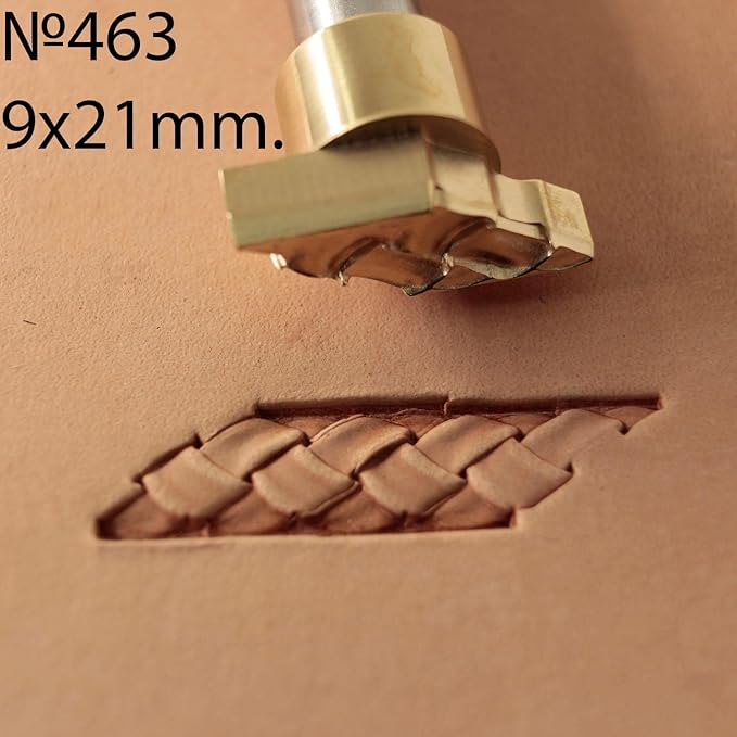 DandS ltd Leather Stamp Tool, Rope Knot, Professional Steel Craft Tool for Leatherworking, Embossing, Carving & Stamping Leather Projects, Belts, Wallets & DIY Projects Compatible with Mallet #463