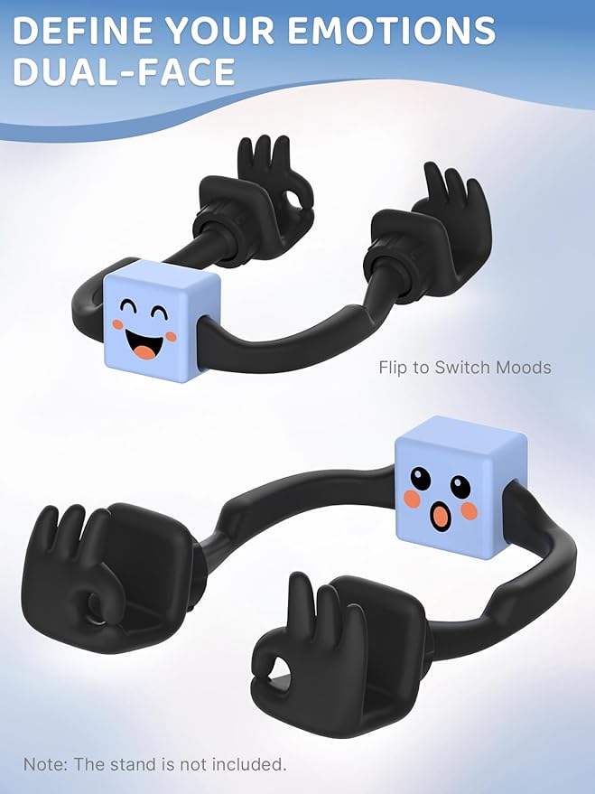 Christmas Stocking Stuffers for Teens Boys Kids Cell Phone Holder: OK Sign Phone Stand for Desk with Mood Cube Funny Mens Gifts for Girls Women Adults Teenage Husband Cool Gadgets Ideas Santa Gift