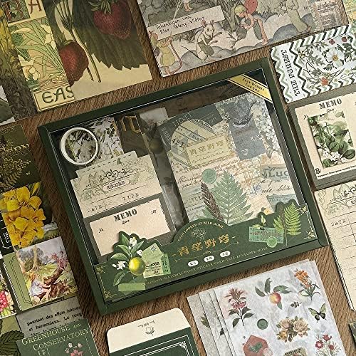 Scrapbooking Supplies Kit, A6 Grid Notebook, Vintage Junk Journaling Kit - Image 6