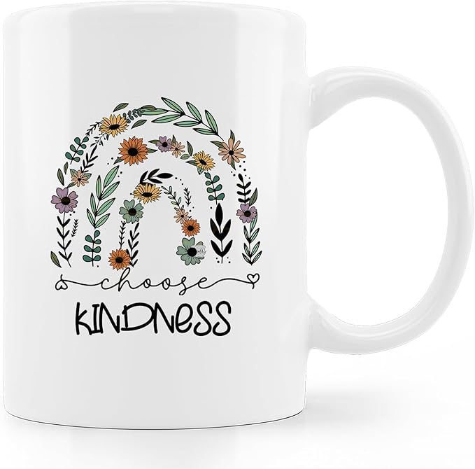 Boho Coffee Mug,Choose Kindness Coffee Mug,Inspirational Coffee Mugs Gifts For Men Women Friends,Coffee Mugs 11oz