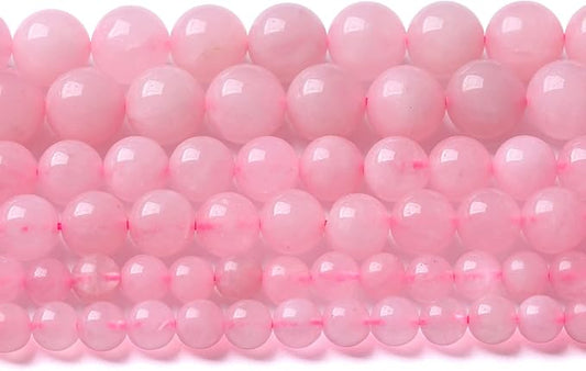 10MM 38PCS Natural Stone Brazilian Rose Quartz Crystal Beads for Jewelry Making DIY Bracelet