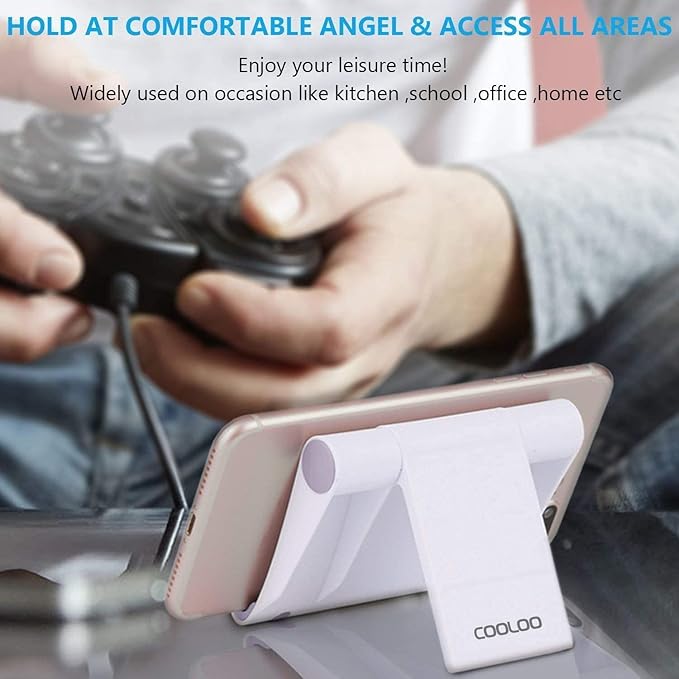 COOLOO Cell Phone Stand Multi-Angle,【2 Pack】 Tablet Stand Universal Smartphones for Holder Tablets(6-11"), e-Reader, Compatible Phone XS/XR/8/8 Plus/7/7 Plus, S8/S7/Note 8, Air, Mini,