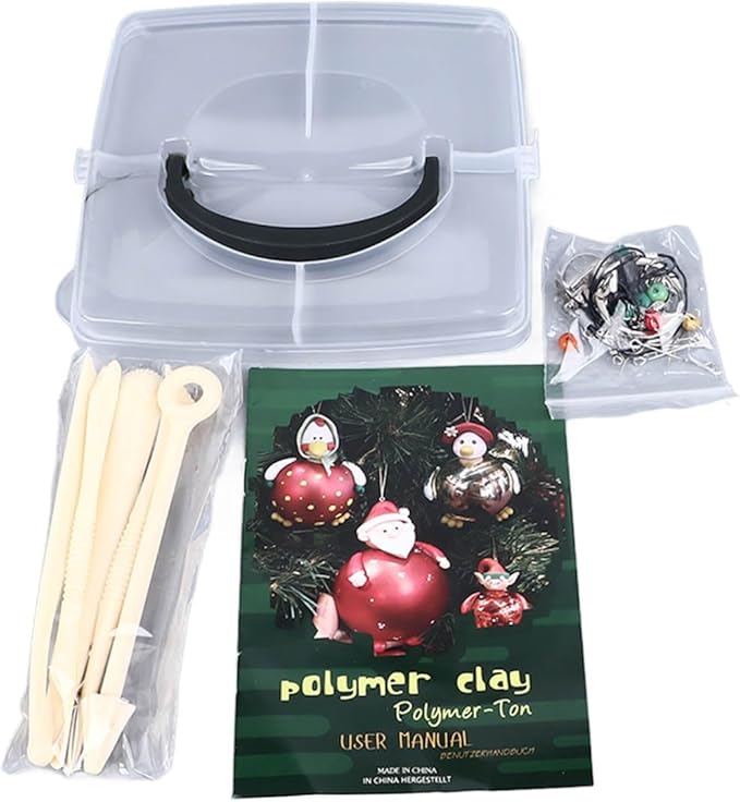 50 Colours Modelling Clay Set, Polymer Clay Starter Kit for Kids, Soft and Easy to Mould Air Dry Clay with 5 Sculpting Tools, Safe Non Art Craft Supplies for Children Over 3
