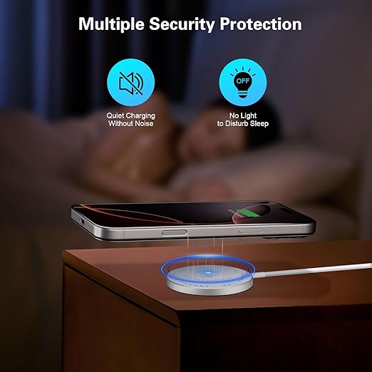Magnetic Wireless Charger 6FT 15W Apple MagSafe Charger Fast Charging Pad & USB C Chargers Block,Quick Wireless Mag-Safe Chargers for iPhone 16 ProMax/16 Pro/16e/15 ProMax/15 Plus/14/13/12/AirPods 3/2