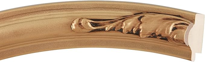 OVALCREST Oval Beveled Wall Mirror for Home Decor - Florence Style - Gold Spray - 32" x 26"