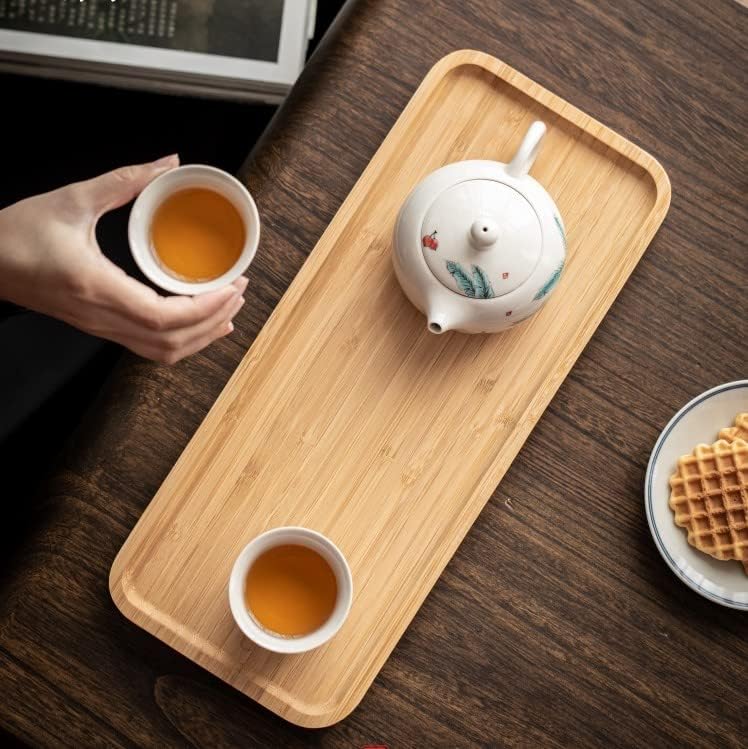 Bamboo Vanity Tray, Bathroom Counter Tray, Toilet Tank Tray, Bathroom Tray for Organizing and Home Decor, 14.2 x 6 x 0.8 inch - Image 6