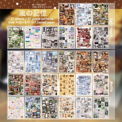 Japanese Stickers for Journaling Supplies,Desserts Stickers Book for DIY - Image 2
