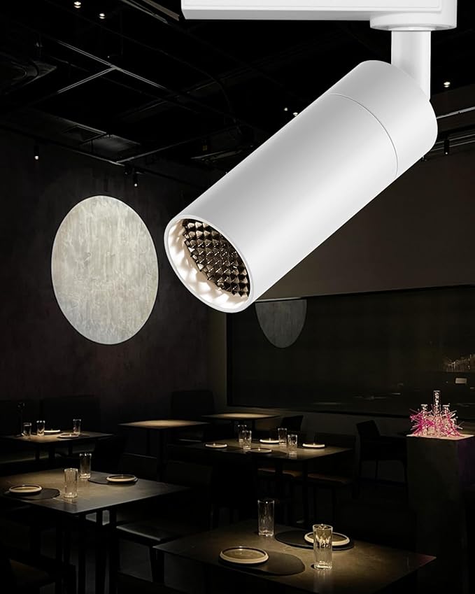 LED Track Lighting Heads Compatible with H Type 4-Wire Rail Ceiling Spotlight for Indoor Cafe Bar Dining Room Restaurant Lighting