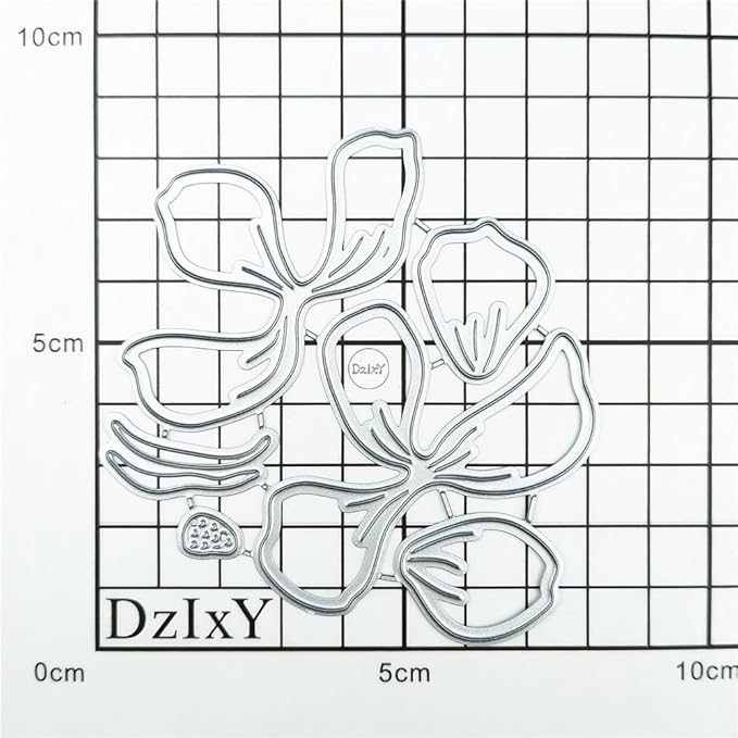 DzIxY Patchwork Peony Flowers Metal Cutting Dies for Card Making Kit Embossing Paper Die Cuts Set Scrapbook Stencils Supplies Machine Templates