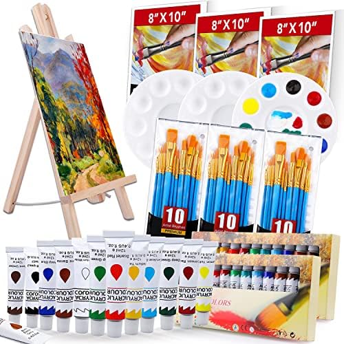 ESRICH Acrylic Paint Set,Painting Supplies with 2 PCS of 12 Paint by ESRICH