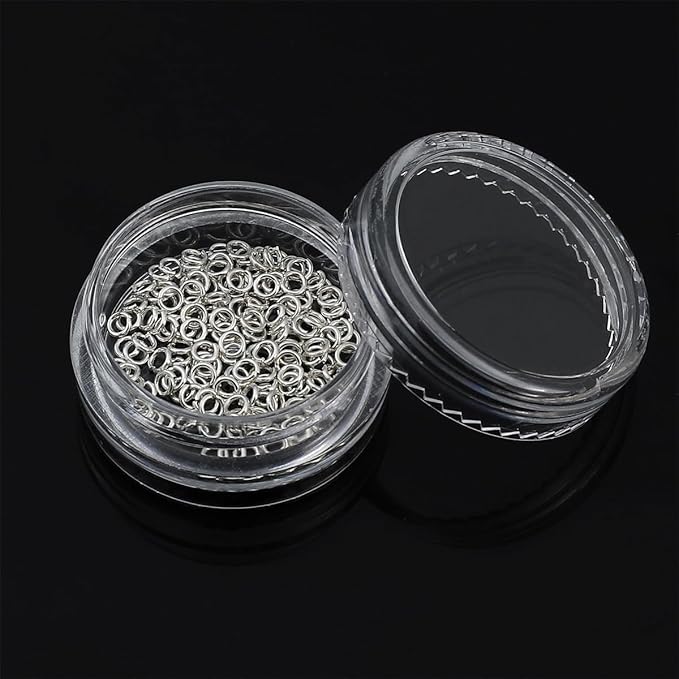 925 Sterling Silver Jump Rings 0.5x2.5mm 150pcs for Jewelry Making Findings