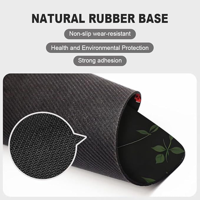 Sweet Revenge Cherry Skulls Texture Mouse pad, Square Waterproof and Anti Slip Mouse pad for Office laptops