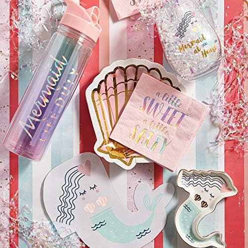 Creative Brands Slant Collections - Ceramic Shaped Trinket Tray, 6-Inches, Mermaid - Image 2