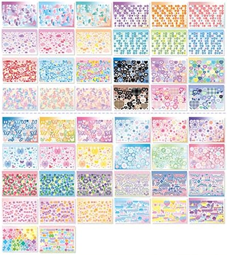 Doraking 50 Sheets Laser Sticker Book for Arts Craft Scrapbook by wearecuuuuute