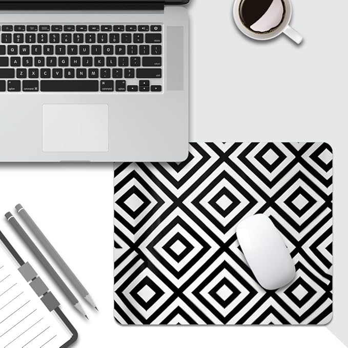 Diamonds Texture Mouse pad, Square Waterproof and Anti Slip Mouse pad for Office laptops