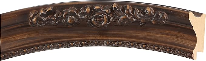 OVALCREST Oval Beveled Wall Mirror for Home Decor - Versailles Style - Sunset Gold - 22x28 Outside Dimensions