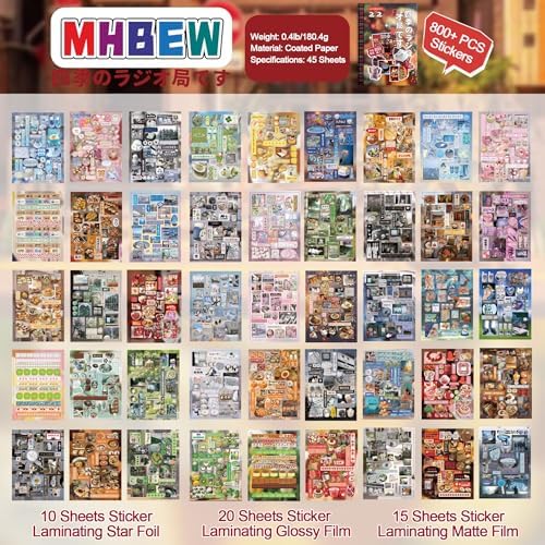Japanese Sticker Book Heisei Retro Cute Korean Stickers, 900PCS+ - Image 3