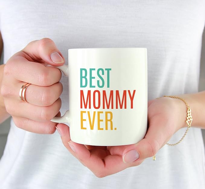 Andaz Press 11oz. Coffee Mug Birthday Gift, Best Mommy Ever, 1-Pack