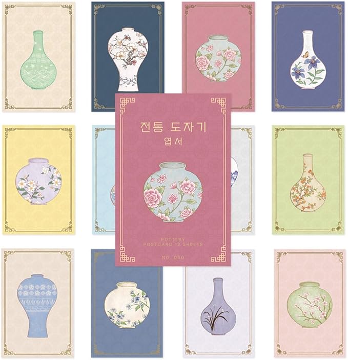 Monolike Pottery Single Card - Mix 12 pack Postcards