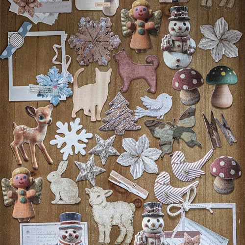 300Pcs Vintage Aesthetic Stickers for Scrapbooking, 6 Themes Cute Linen Textured Scrapbook Stickers for Adults, Junk Journal Supplies, Journaling,Card Making, Notebook, DIY - Image 6