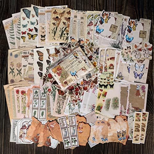 EWPJDK 200 PCS Vintage Scrapbook Supplies for Junk Journal - Image 3