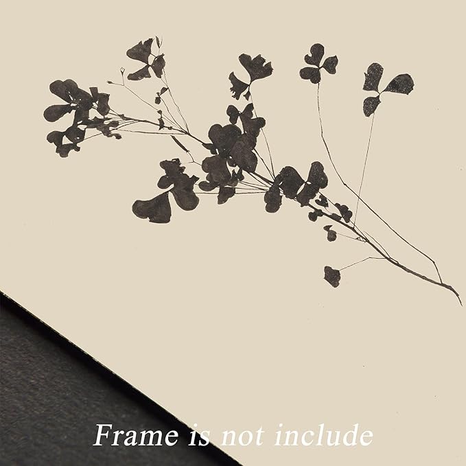 uniro Vintage Wall Art Prints, Neutral Floral Sketch Painting, Minimalist Wall Decor Botanical Canvas Prints, Cottage Core Decor, Vintage Art Pictures for Bedroom Bathroom(8" x 10"-UNFRAMED)