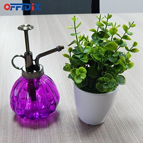 OFFIDIX Glass Spray Bottle Plant Mister Purple Pumpkin Watering Can 6.7 oz - Image 4