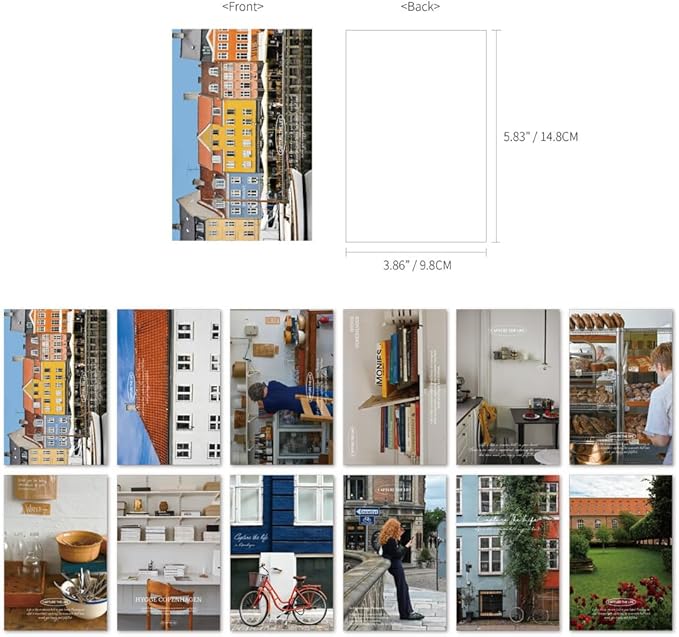 Monolike CAPTURE THE LIFE, COPENHAGEN Single card - mix 12 pack