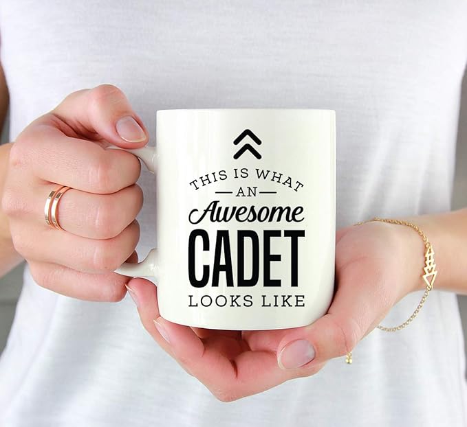 Andaz Press 11oz. Ceramic Coffee Tea Mug, This Is What an Awesome Cadet Looks Like, 1-Pack, Birthday Ideas for Coworker, Includes Gift Box