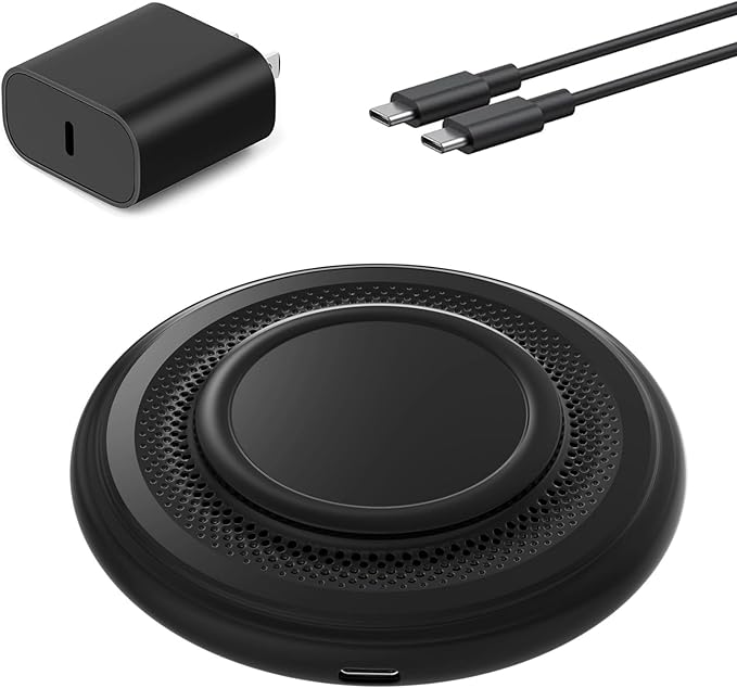 Wireless Charger with 20W USB C Wall Charger Block, for iPhone 17 16 15 14 13 12 Air Pro Plus Max/11/X/8, 15W Max Fast Charging Pad for Samsung Galaxy S24/S23/S22/S21/S20/Note 10/Google Pixel(Black)