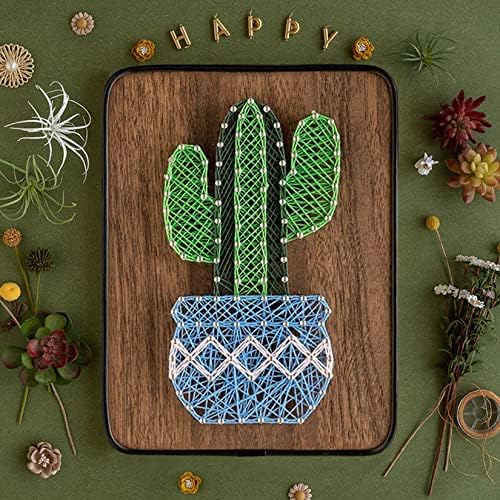 BAZIMA DIY String Art Kit for Beginner,DIY Cactus Craft Kit,Unique Gift,Craft Kit for Holidays - Image 7