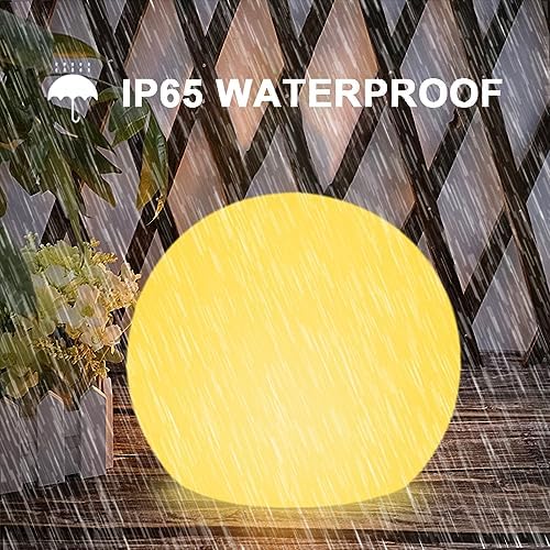 LED Glowing Ball Light, 8-in RGB Color Changing LED Orb Night Light for Kid - Image 7