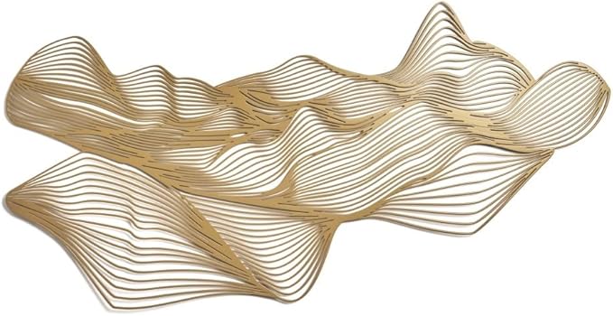 NEODECO Sand Dune Metal Wall Art - Minimalist & Desert Nature Decor, Abstract Line Art - Bedroom & Office Decor, Housewarming Gift, Large Wall Art
