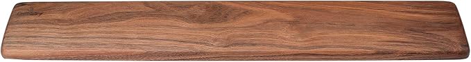Wooden Keyboard Palm Rest - Walnut Wrist Guard, Mouse Pad Wrist Rest (Black Walnut, 14.2in)
