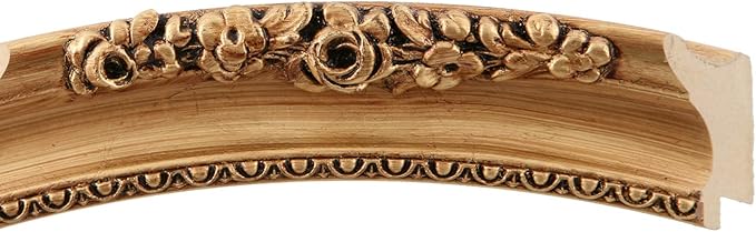 OVALCREST Rectangle Beveled Wall Mirror for Home Decor - Versailles Style - Antique Gold Leaf - 22x28 Outside Dimensions
