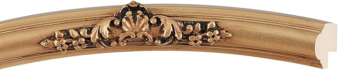 OVALCREST Oval Beveled Wall Mirror for Home Decor - Contessa Style - Gold Spray - 22" x 18"