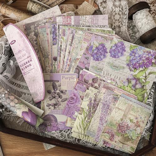 400PCS Vintage Scrapbook Paper Journaling Scrapbooking Supplies Kit Aesthetic Decorative Craft Paper Assorted for Bullet Junk Journals Card Making Craft DIY, Past Stories - Image 3